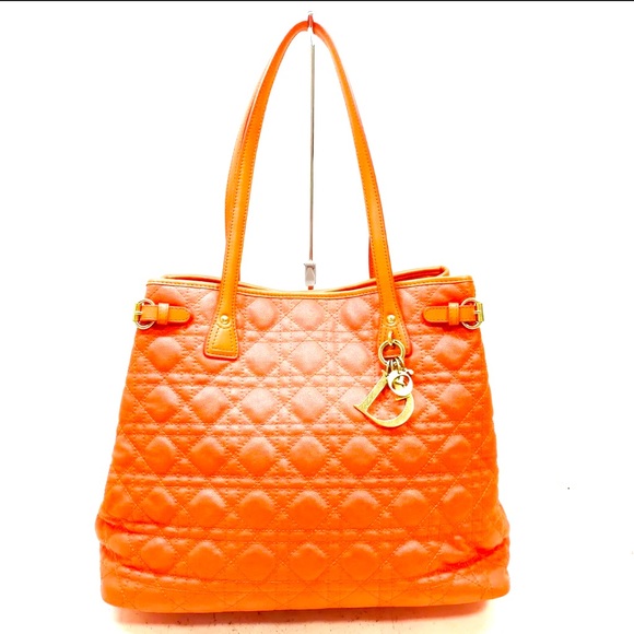 Christian Dior Hand Bag  Orange made in 🇮🇹 Italy - Picture 1 of 9